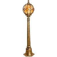 Светильник садово-парковый Feron "Сфера малая" PL3706 220В 60Вт E27 IP44 Черное золото 1100мм картинка 